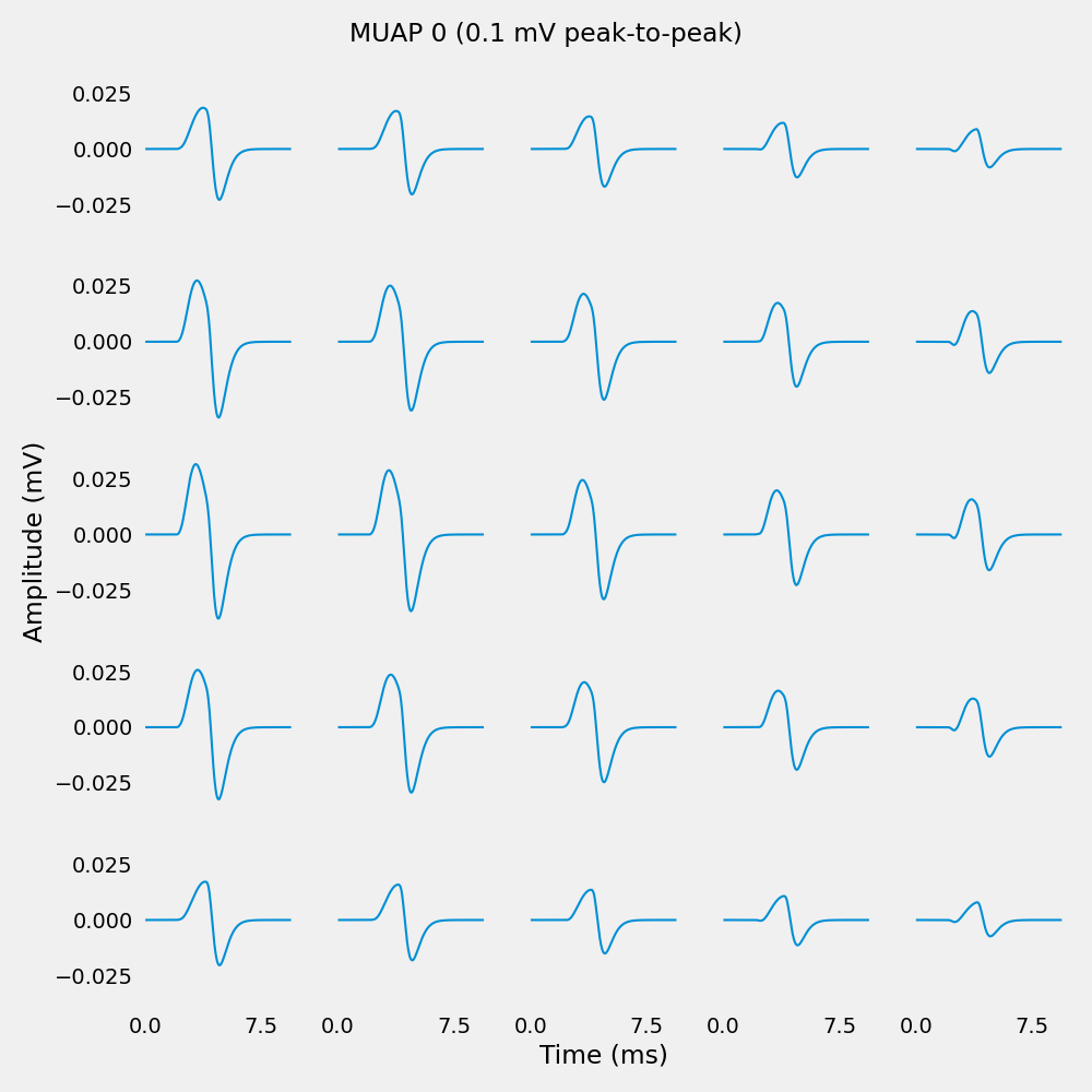 MUAP 0 (0.1 mV peak-to-peak)