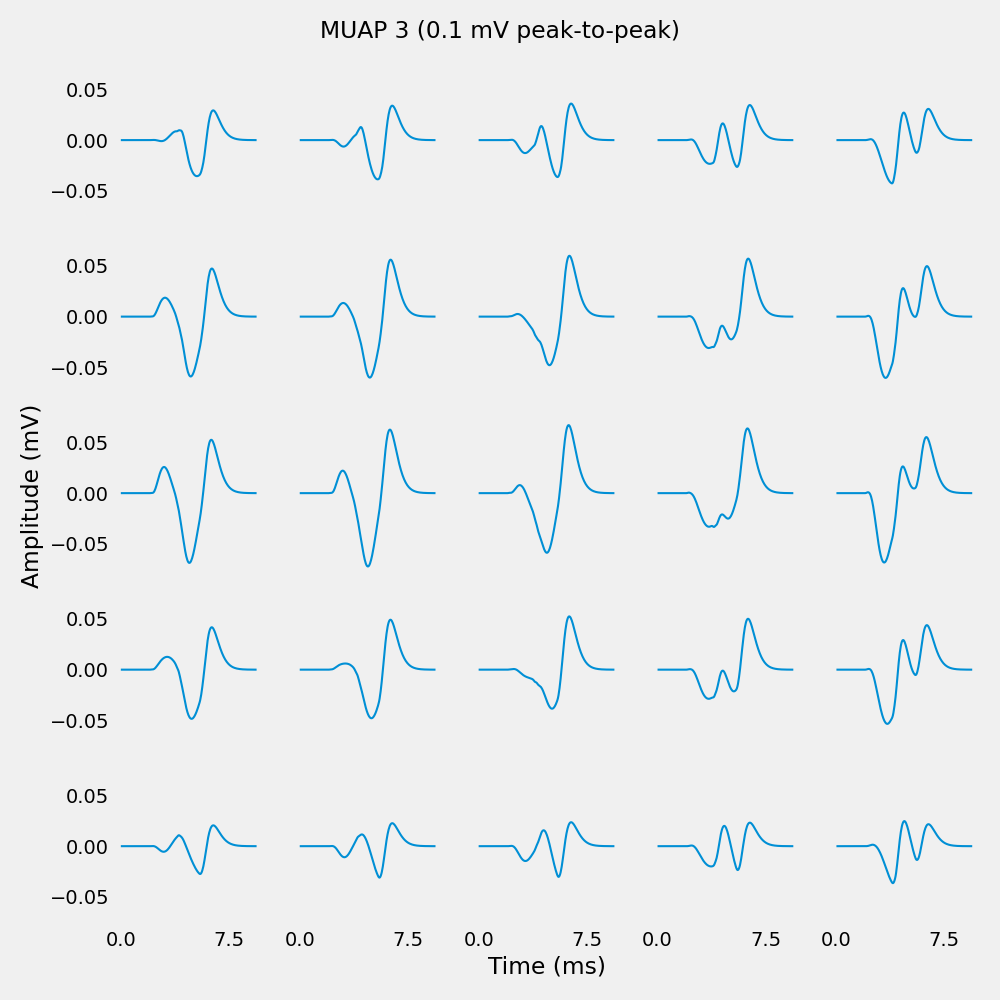 MUAP 3 (0.1 mV peak-to-peak)